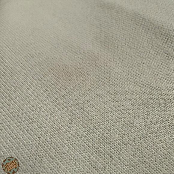 Alo UNISEX Renown Heavyweight 1/4 Zip Pullover Sweatshirt Color: Bone Sz: S - Picture 16 of 16